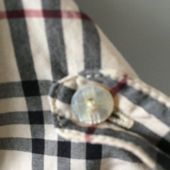 BURBERRY Short Sleeve Button Down Size 2 Toddler - Picture 7 of 8